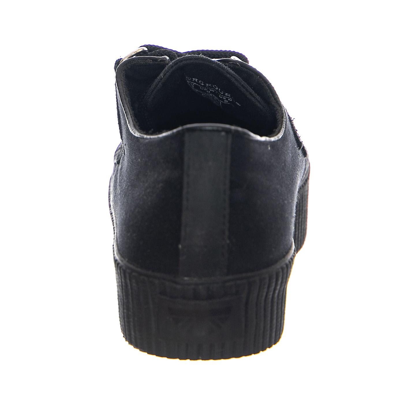 Underground Hoxton Creeper Canvas Black - Scarpe Stringate Profilo Basso Donna Nere 24397_4  UNDERGROUND 