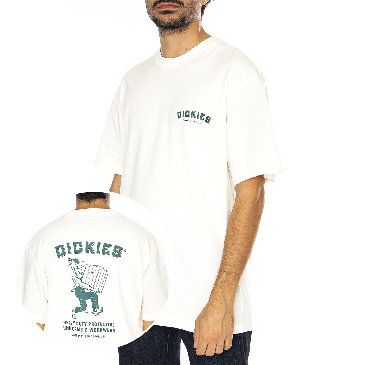 Dickies Builder Tee SS Cloud - Maglietta Girocollo Uomo Bianca DK0A85SYC581  DICKIES 