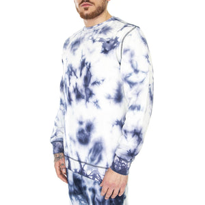 Comfycush Wash Crew Dress Blues / Tie Dye - Felpa Girocollo Uomo Blu / Multicolore VN00062TTNN1  VANS 