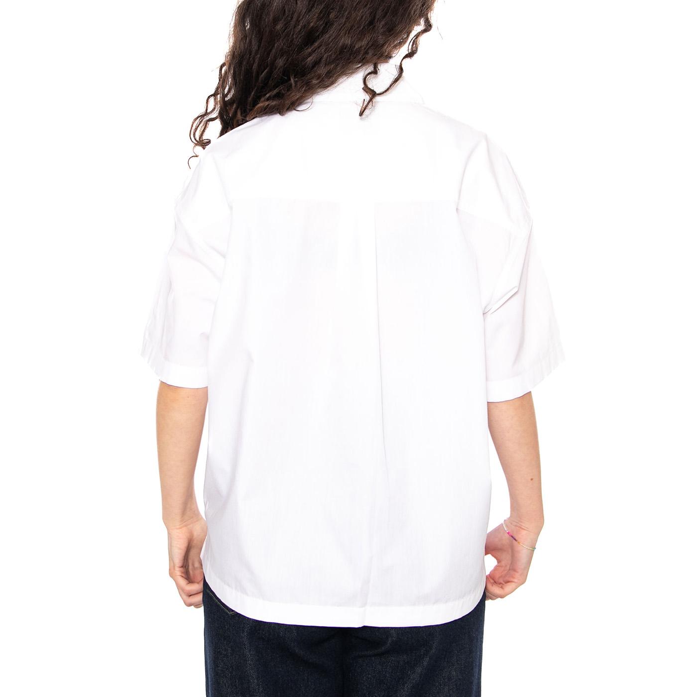 W' S/S Belmont Shirt White - Camicia Maniche Corte Donna Bianca I036277 02XX CARHARTT WIP 