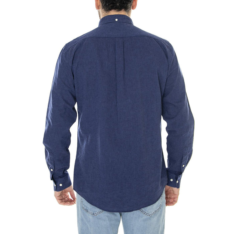 Nelson Tailored Shirt Indigo - Camicia Uomo Blu MSH5090-IN32-SS23  BARBOUR 