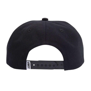 Obey Case 6 Panel Classic Snapback - Cappellino con Visiera Nero 100580351-BLK  OBEY 