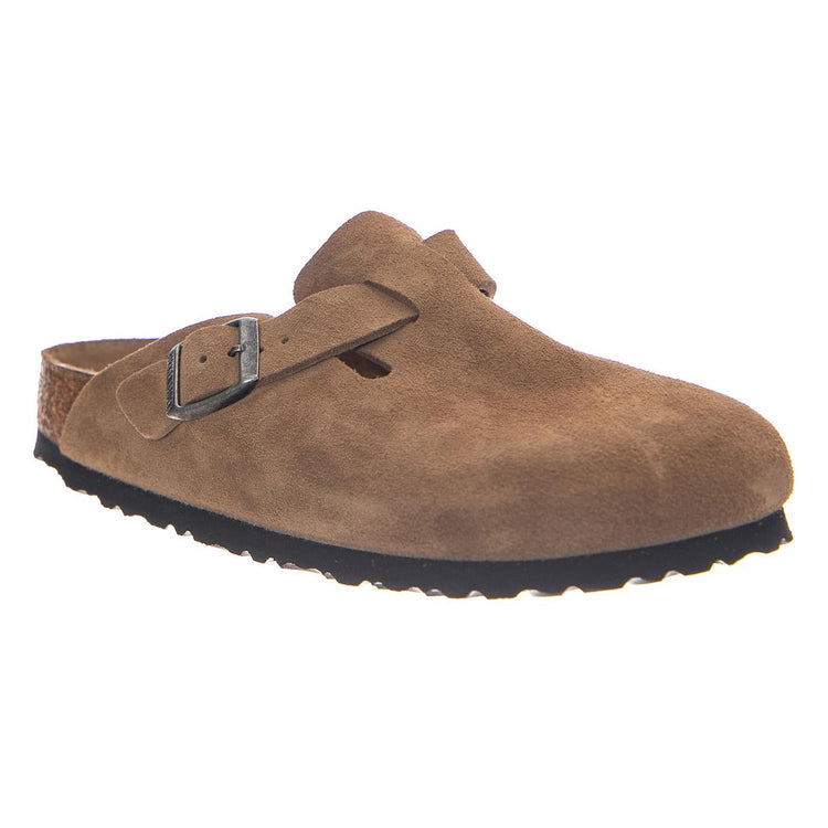 Boston SFB Dark Tea, Suede Leather - Sandali Uomo Marroni 1030861 DRT BIRKENSTOCK 