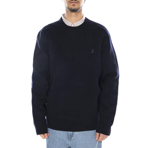 Boiled Wool Sweater Peacoat - Maglione Girocollo Uomo Blu 112371679  WRANGLER 