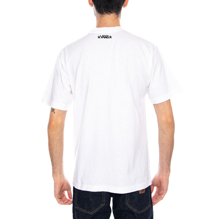 Skate Atiba Haze Curb Crew SS White - Maglietta Girocollo Uomo Bianca VN000QJP WHT1 VANS 