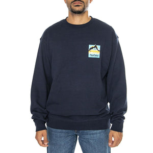 Geo Backprint Sweatshirt Bavy Blazer - Felpa Girocollo Uomo Blu PFD0355-203  PENFIELD 