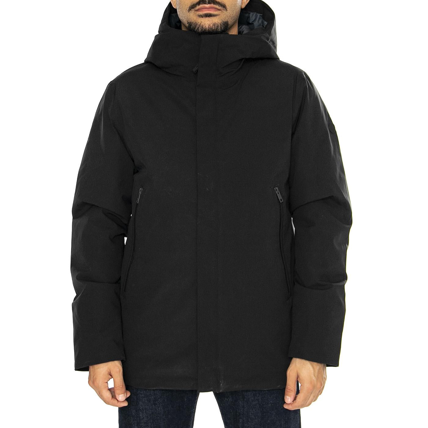 Vhinner Black - Giacca con Cappuccio Uomo Nera 331187-110  ELVINE 