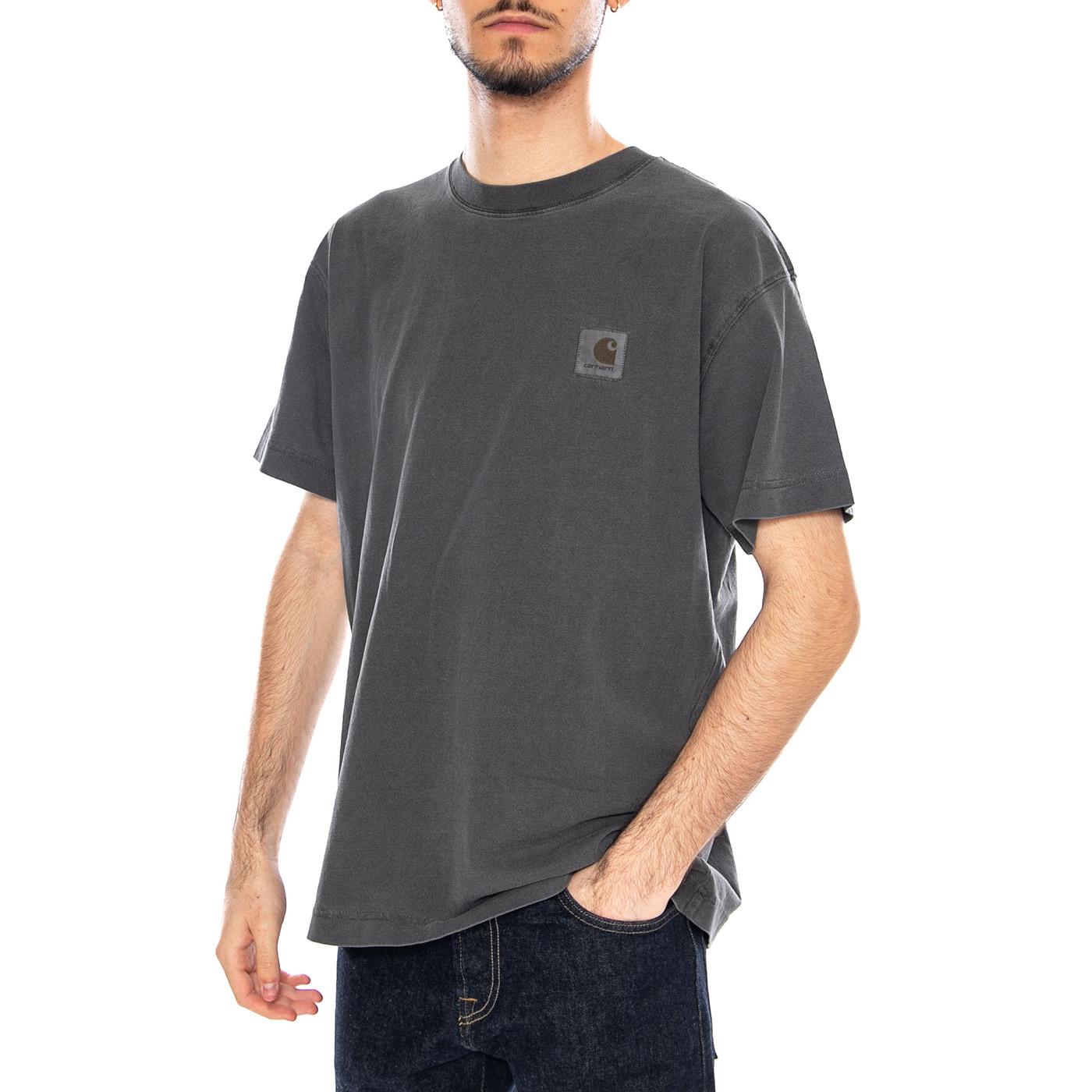 S/S Nelson T-Shirt Black - Maglietta Girocollo Uomo Nera I029949 89GD CARHARTT WIP 