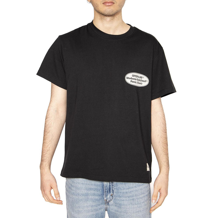 MNT T-Shirt  Black - Maglietta Girocollo Uomo Nera 6010117-10158  CAT 