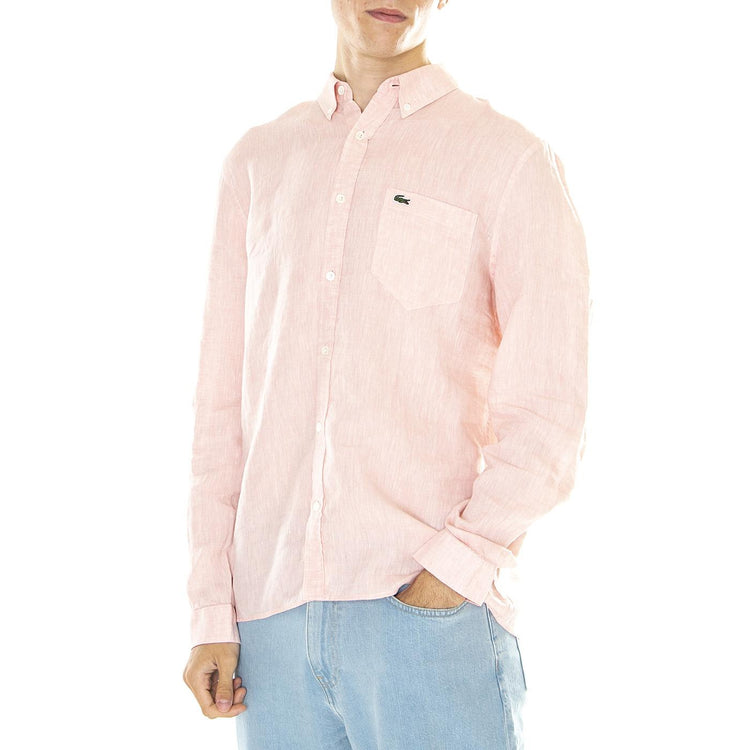 M' Camicia M/L T03 - Camicia Uomo Rosa CH5692-T03  LACOSTE 