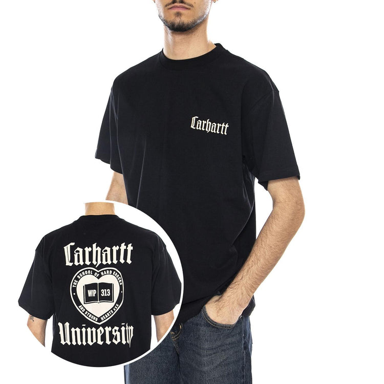 S/S Schooling T-Shirt -- Maglietta Uomo Nera I035453.89XX . CARHARTT WIP 