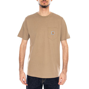 S/S Pocket T-Shirt Iroko - Maglietta Girocollo Uomo Marrone I030434 3IRXX CARHARTT WIP 