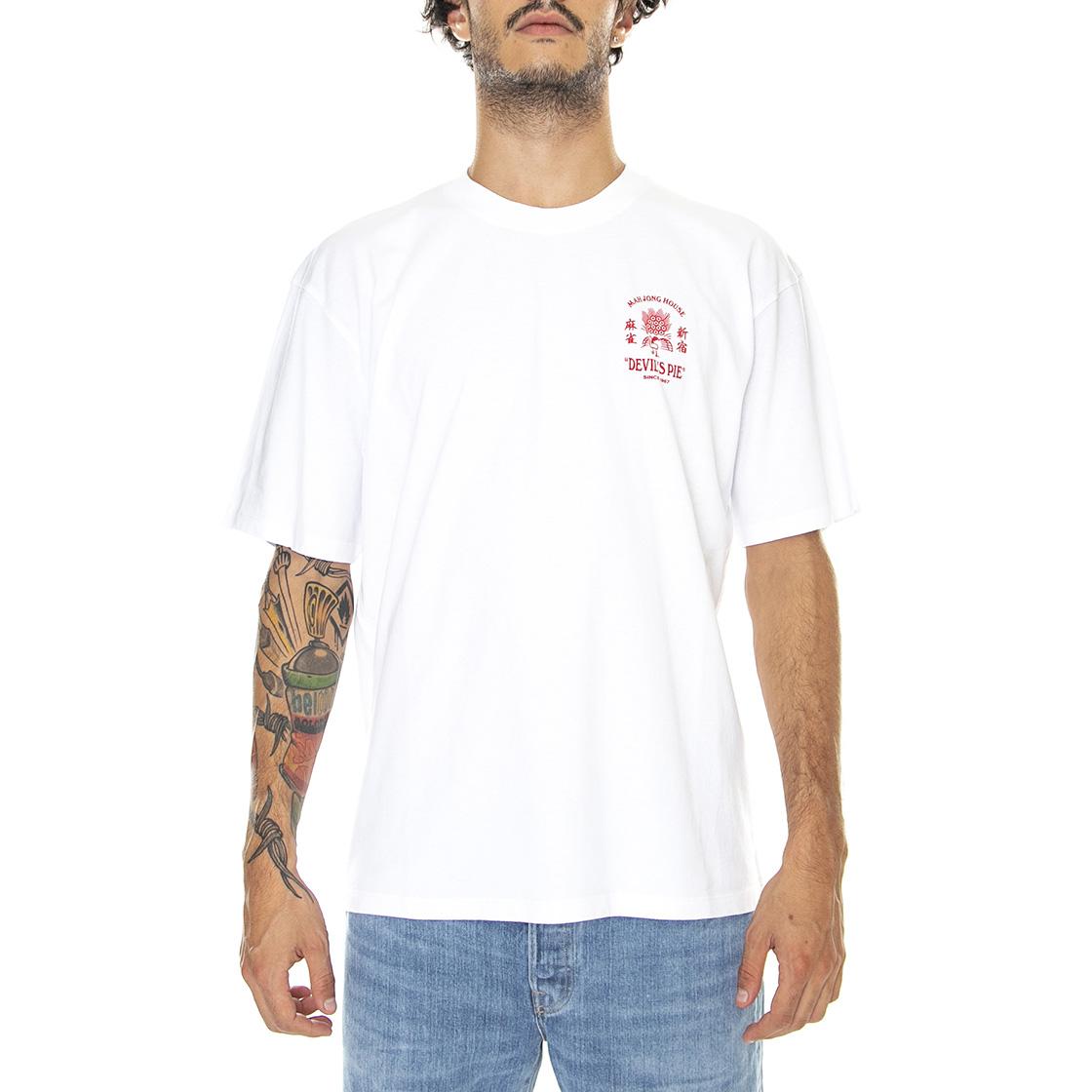 Devils Pie Ts White - Maglietta Girocollo Uomo Bianca I031129.02.67.-02.67  EDWIN 