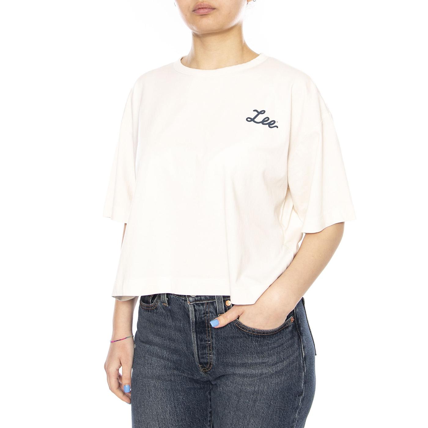 GOOD DAY LEE ECRU - Maglietta Girocollo Donna Bianca 112377770 WHT LEE 
