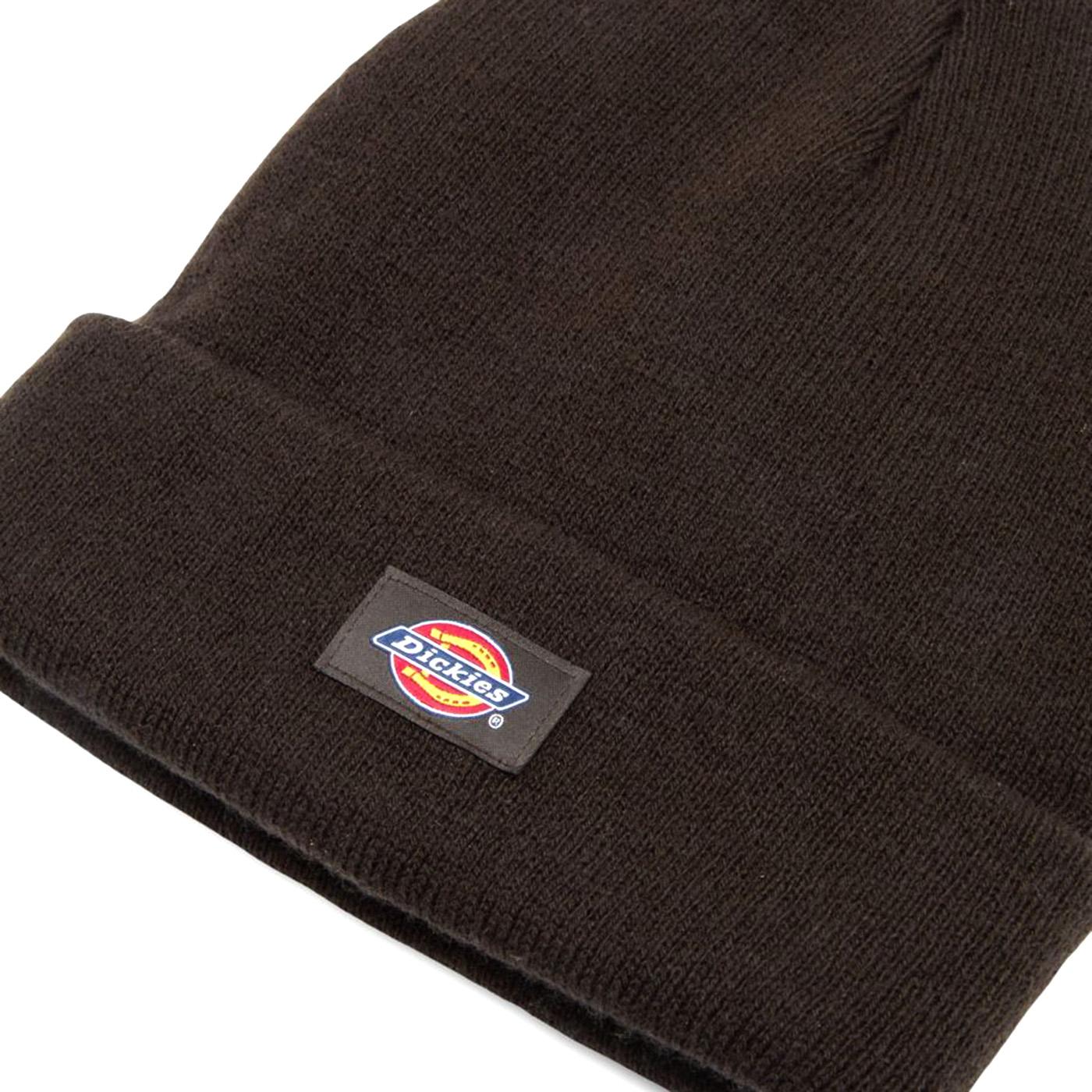 Gibsland Beanie Dark Brown - Berretto Marrone con logo DK0A4X7K0DB1  DICKIES 