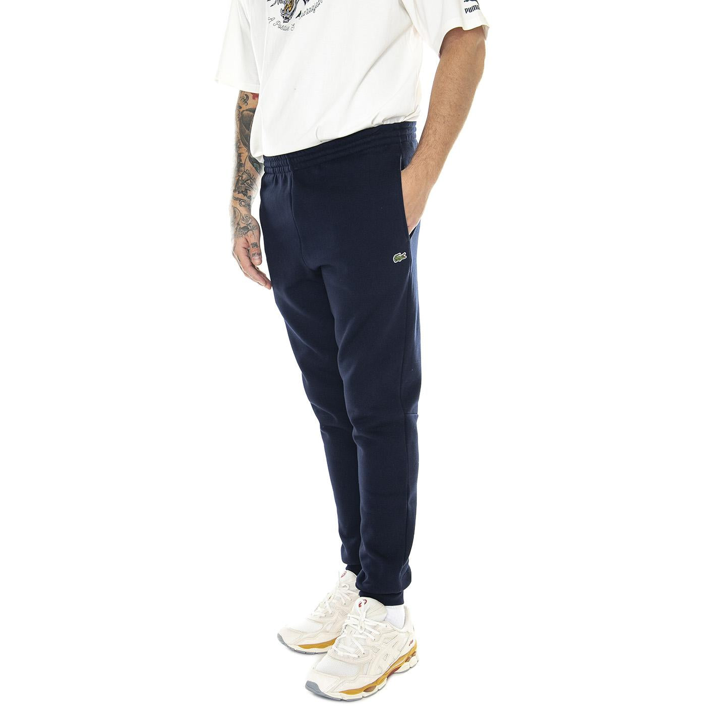 Pant.Tuta XH9624-166 Blue Jogging Pants - Pantaloni Uomo Blu XH9624-166  LACOSTE 