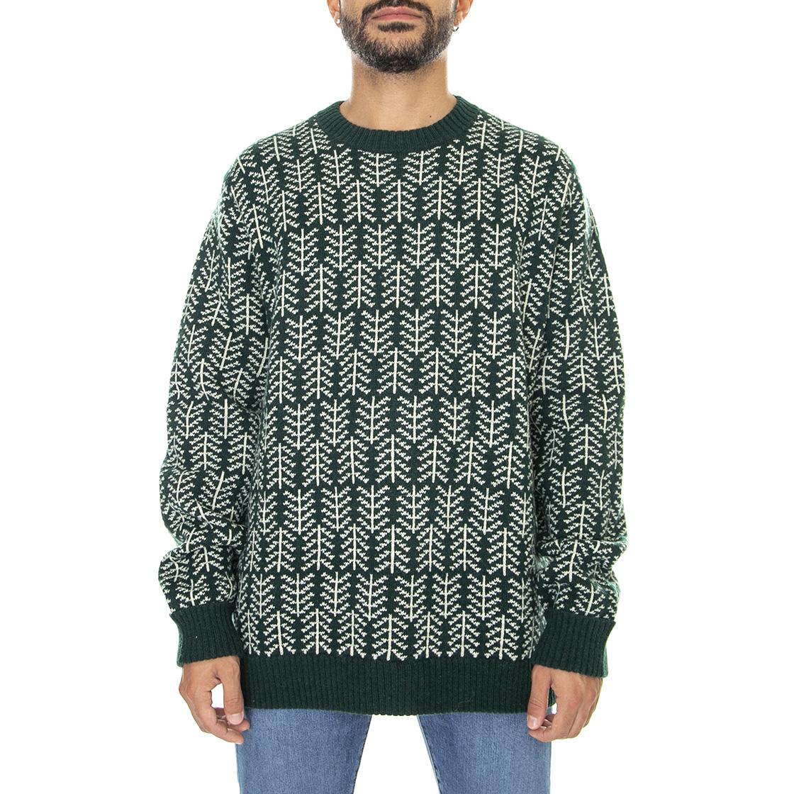 M's Recycled Wool-Blend Sweater Pine Knit Northern Green - Maglione Girocollo Uomo Multicolore 50655-PINO  PATAGONIA 