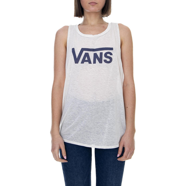 Wm Timeless Muscle - White Sand - Canotta Donna VA31Q23PN  VANS 