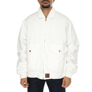 Stanton Jacket Wax / Wax stone washed - Giacca Uomo Bianca I033826.0DJ06  CARHARTT WIP 