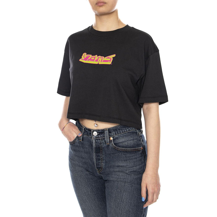 Y2K BOHO RELAX CROP SS - Maglietta Girocollo Donna Nera VN000XDY BLK1 VANS 
