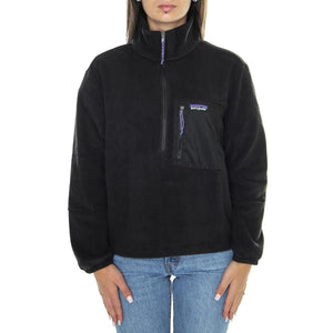 W's Microdini 1/2 Zip P/O Black - Felpa Donna Nera 26260-BLK  PATAGONIA 