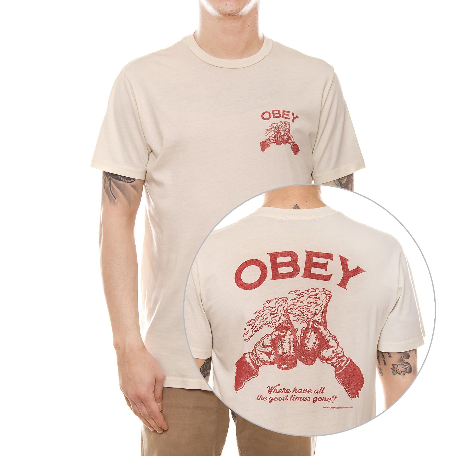 GOOD TIMES GONE SUPERIOR S/S TEE SCOUR 166141398-SCR  OBEY 