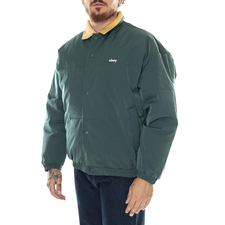 M' Whispers Jacket Green Gables Multi - Giacca Invernale Uomo Verde 121800548-GMU  OBEY 