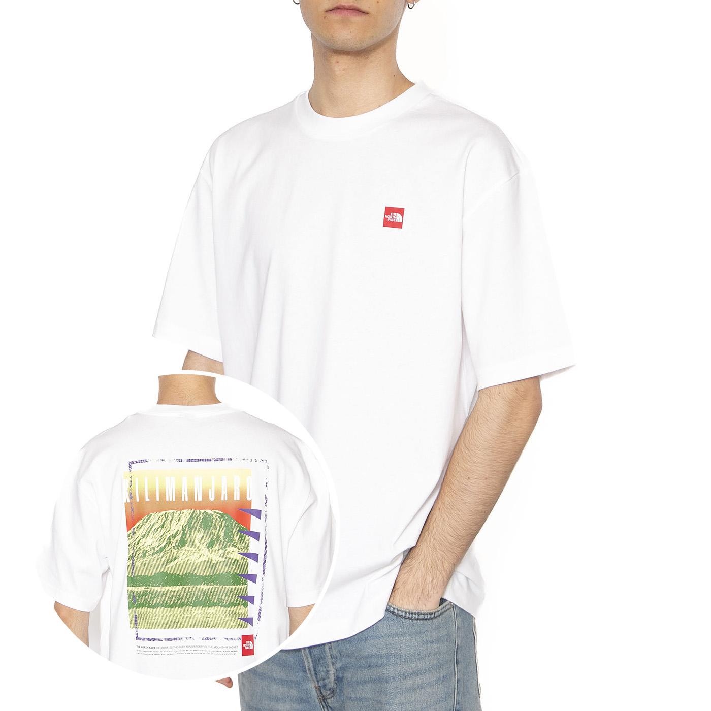 Unisex Axys Oversized S/S Tee - Maglietta Girocollo Uomo Bianca NF0A8C1RFN41  THE NORTH FACE 