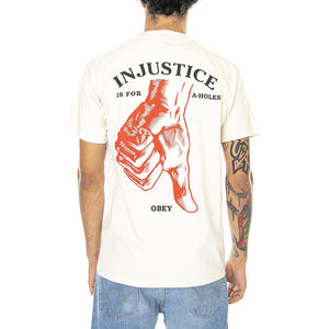 Obey Thumbs Down Classic Tee Cream - Maglietta Girocollo Uomo Beige 165263204-CRM  OBEY 