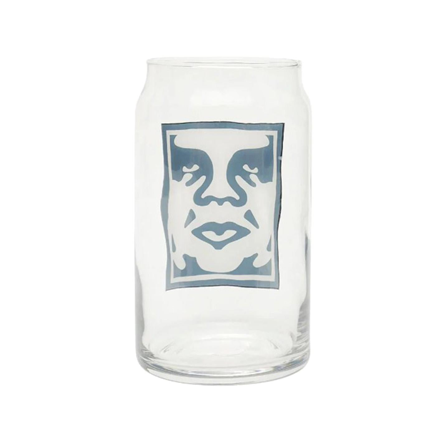 Obey Icon Drinking Glass Clear - Bicchiere con Logo a Contrasto 100040000-CLR  OBEY 