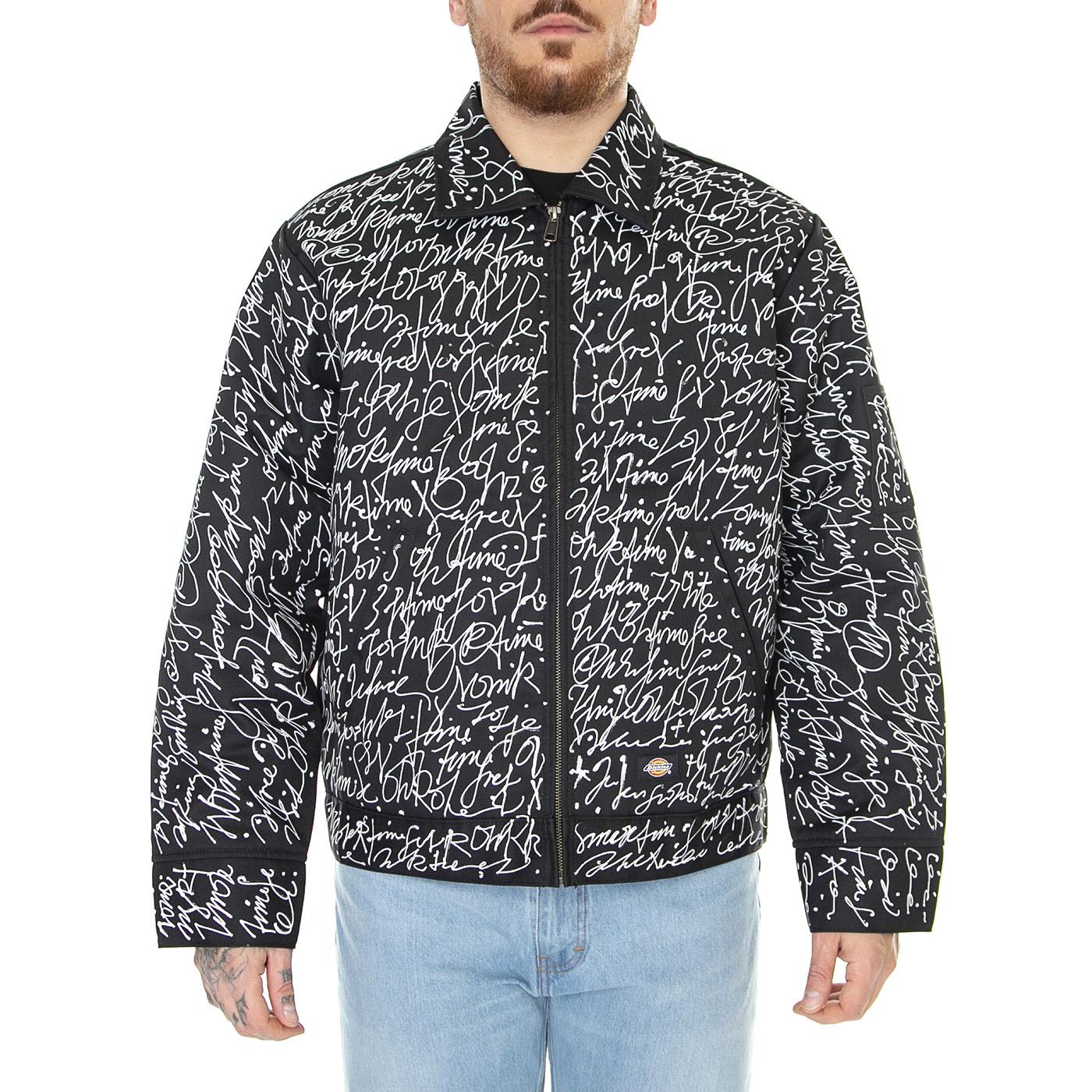 Armah Lined Eisenhower Black - Giacca Estiva Uomo Nera / Multicolore DK0A4YULBLK1  DICKIES 