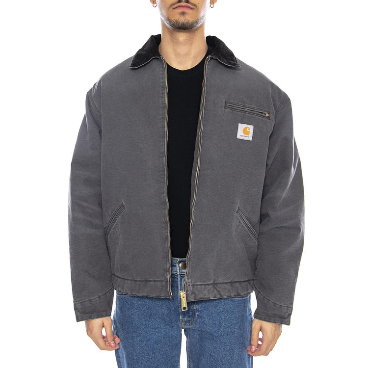 OG Detroit Jacket Graphite / Black - Giacca Uomo Grigia I035614.3CL4O . CARHARTT WIP 