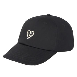 Curte Heart Black Chris Cap Black - Cappellino con Visiera Nero XHT00059-BLACK  THINKING 