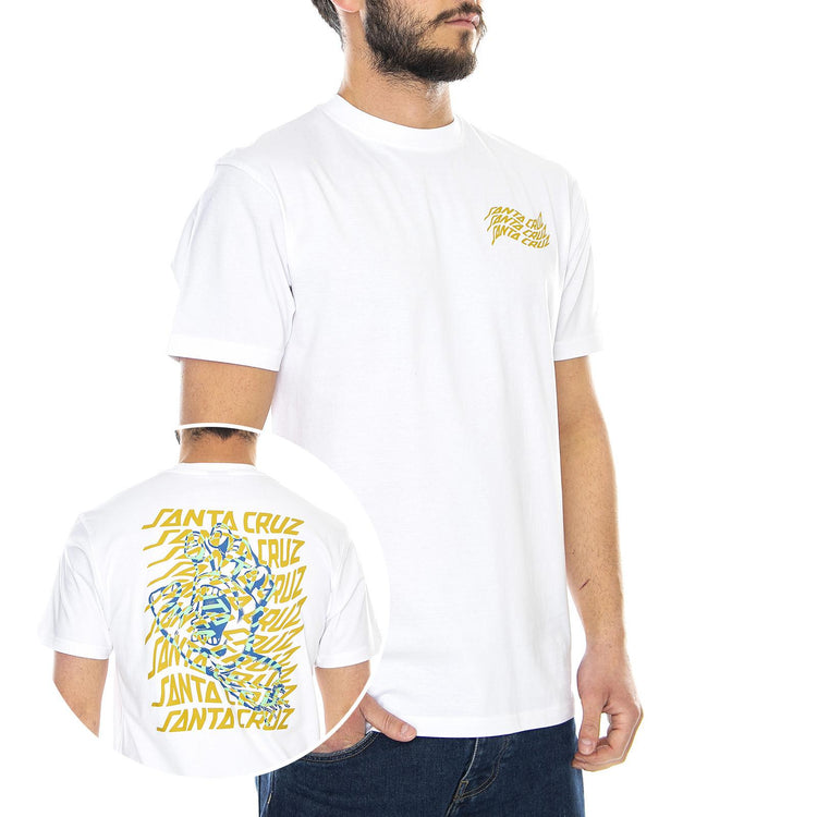  Vortex Hand T-Shirt White  SANTA CRUZ 