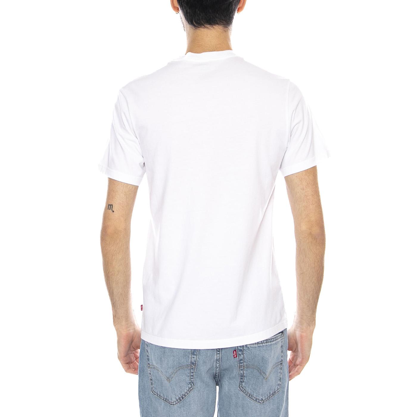 Graphic Crewneck Tee Color BW White + GR White - Maglietta Girocollo Uomo Bianca 22491-1693  LEVIS 