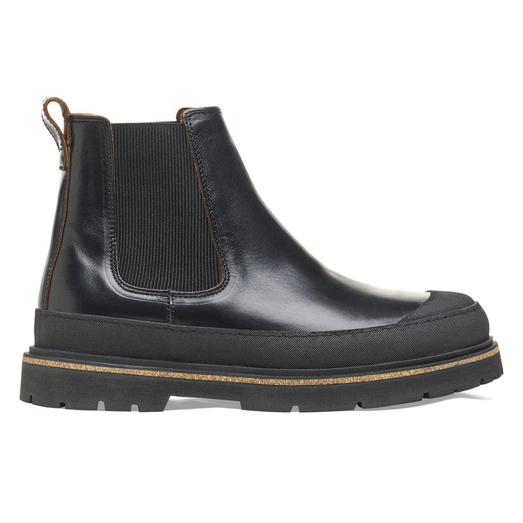 Prescott Slip On Men Black Pull Up Leather Boots - Stivaletti Uomo Neri 1025206  BIRKENSTOCK 