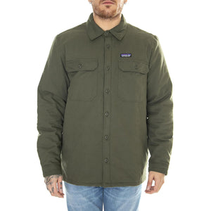 M's Insulated Organic Cotton MW Fjord Flannel Shirt Basin Green - Giacca Invernale Uomo Verde 20385-BSNG  PATAGONIA 