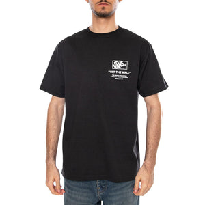 STACKED HI SS TEE BLACK/WHITE - Maglietta Girocollo Uomo Nera VN000PEW Y281 VANS 