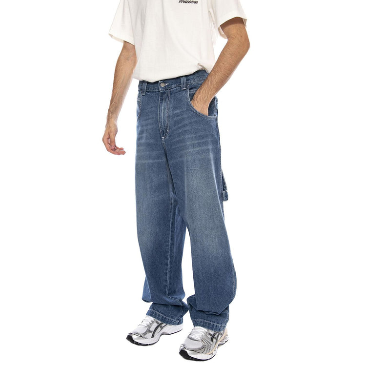 Baggy T. Denim Blue Lav Used Chiaro - Pantaloni Denim Jeans Uomo Blu R.BIANCO-L-DNMB-660 . BLUESKIN 