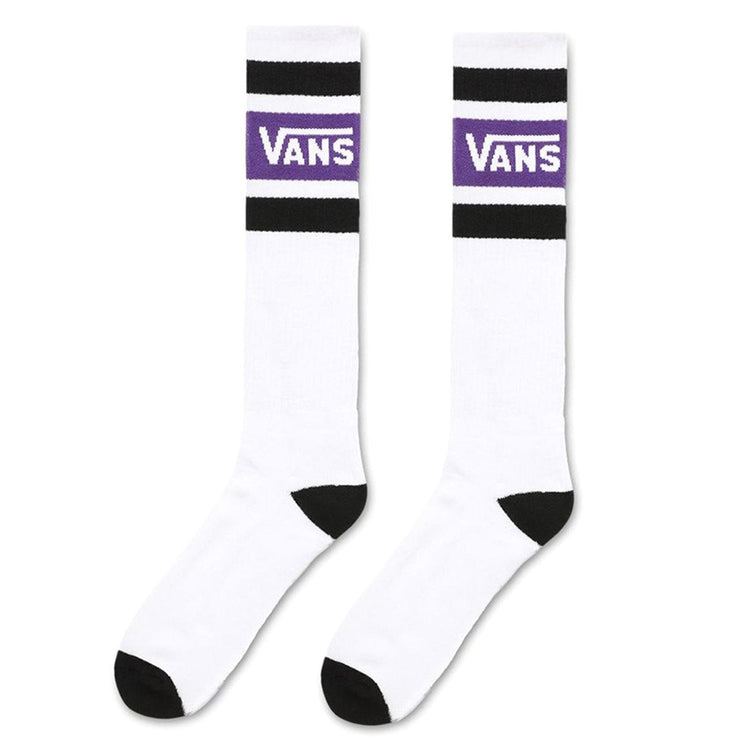 Mn Classic Logo Stripe Crew Socks - White / Blue / Black - Calzini Bianchi / Blu / Neri VN0A3I2EYMM1  VANS 