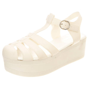 W' Candied Cream Sandals - Sandali Donna Bianchi JC-CAN-CRE  JEFFREY CAMPBELL 
