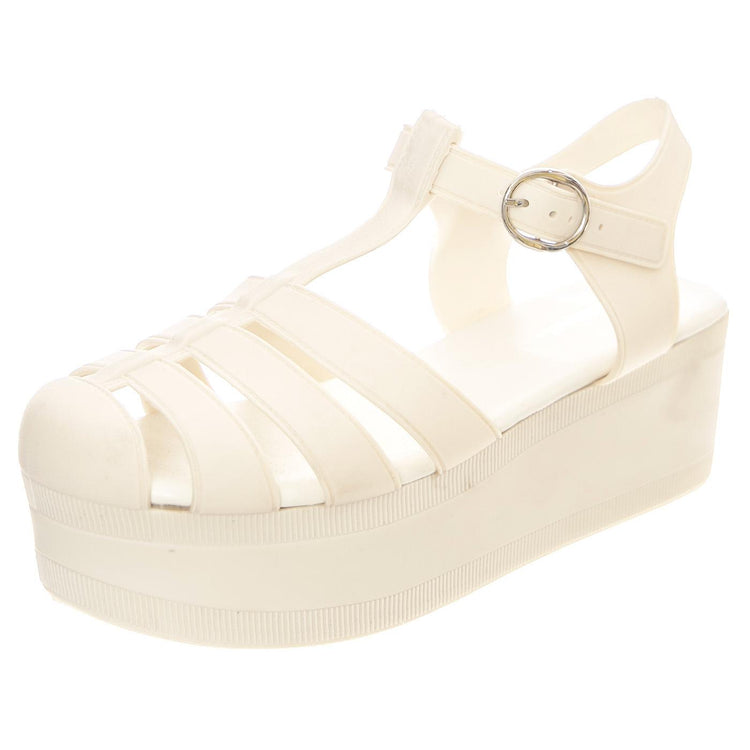 W' Candied Cream Sandals - Sandali Donna Bianchi JC-CAN-CRE  JEFFREY CAMPBELL 