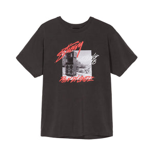 PON DI ENDZ PIG. DYED TEE BLACK 1904205-BLACK  STUSSY 
