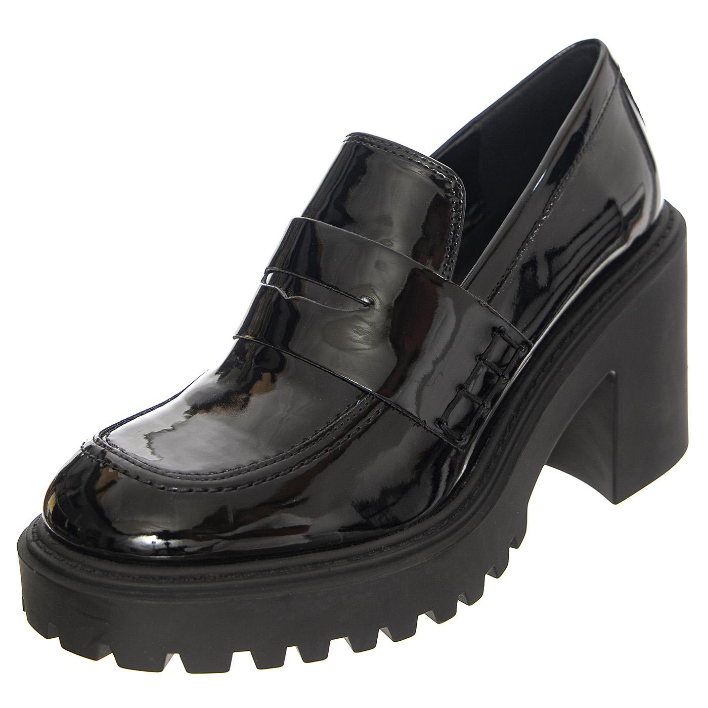 W' Obsidian Black Patent Shoes - Scarpe Donna Nere SM-OBSIDIAN-BLK  STEVE MADDEN 