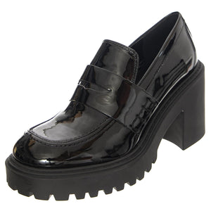 W' Obsidian Black Patent Shoes - Scarpe Donna Nere SM-OBSIDIAN-BLK  STEVE MADDEN 