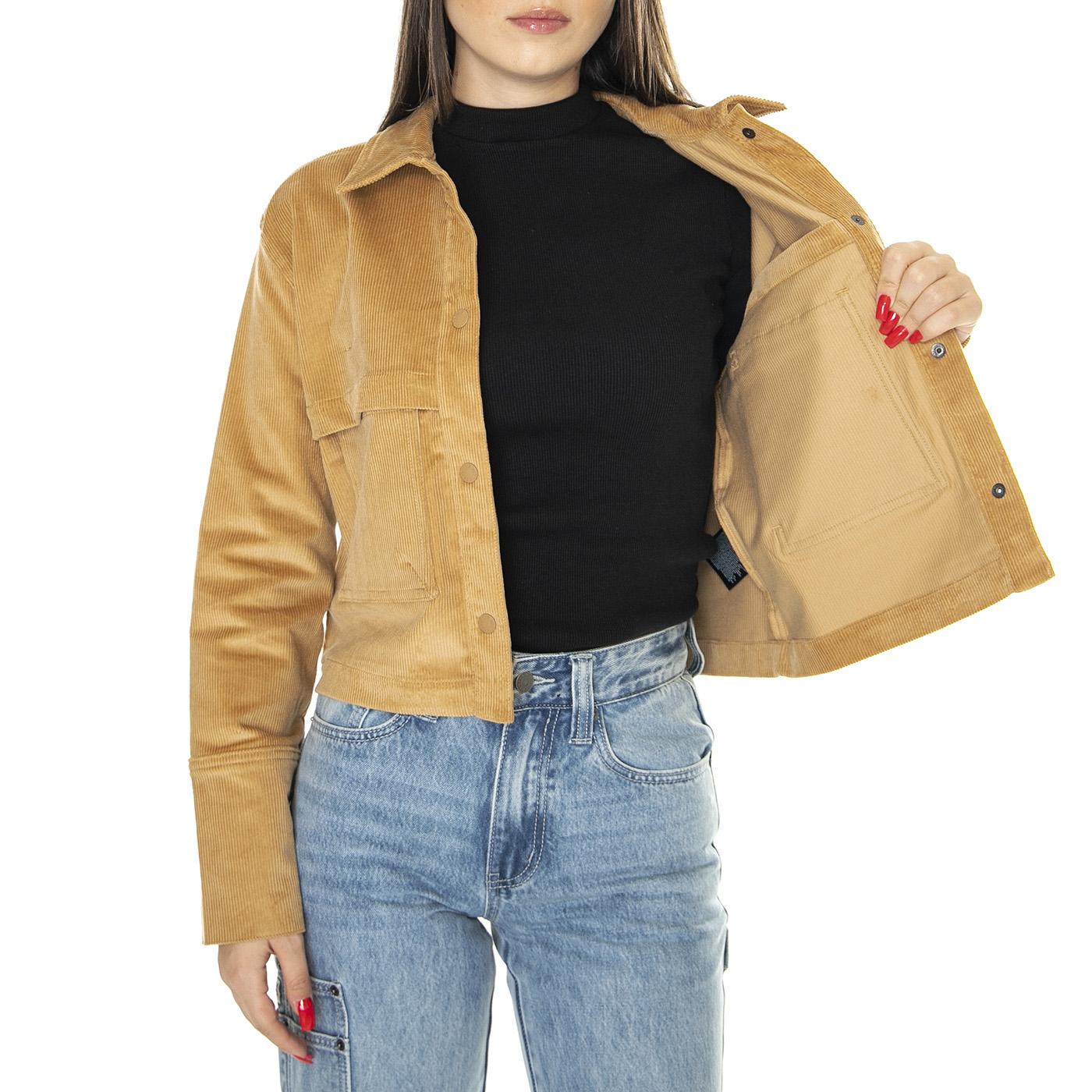 W Utility Cord Shacket Almond Butter - Giacca Donna Marrone NF0A8328I0J1  THE NORTH FACE 