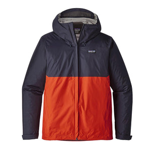 M s Torrentshell Jkt Navy Blue w/Paintbrush Red 83802-NPTR  PATAGONIA 