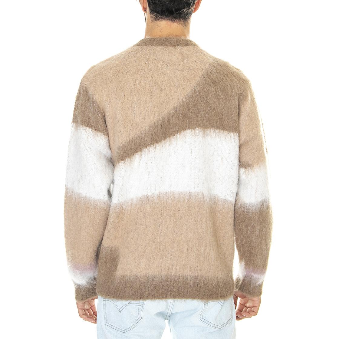 Idlewood Sweater Stucco Multi - Maglione Girocollo Uomo Marrone / Multicolore 151000061-STC  OBEY 