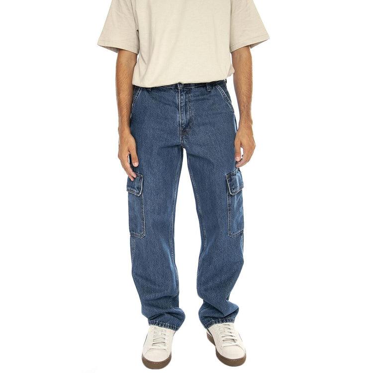 568 LOOSE STRAIGHT CARGO GET INVOLVED T2 BLUE - Pantaloni Denim Jeans Uomo Blu 000LP-0000 . LEVIS 
