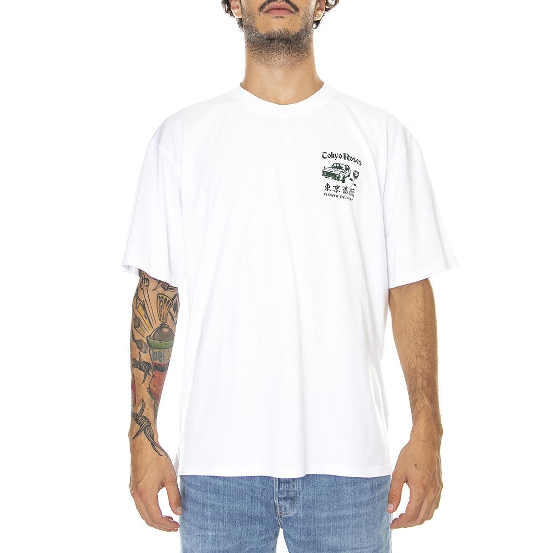 Tokyo Roses Ts White - Maglietta Girocollo Uomo Bianca I031128.02.67.-02.67  EDWIN 